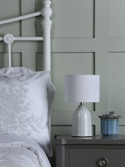 Laura Ashley Set of 2 Cream Penny Complete Ceramic Table Lamps - Image 2 of 4