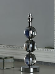 Laura Ashley Smoked Nicholas Glass Table Lamp Base - Image 1 of 4