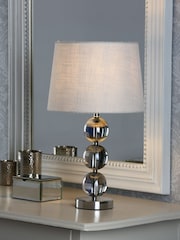 Laura Ashley Smoked Nicholas Glass Table Lamp Base - Image 2 of 4