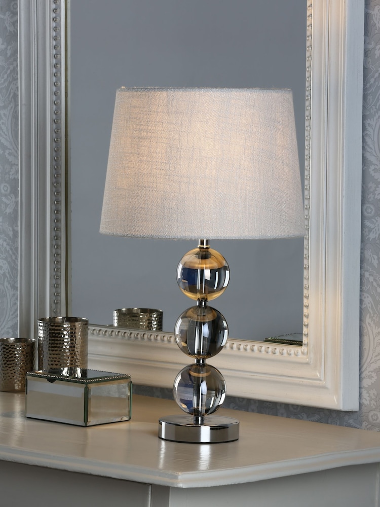 Laura Ashley Smoked Nicholas Glass Table Lamp Base - Image 2 of 4