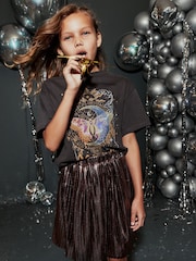 Pink Metallic Pleat Skirt (3-16yrs) - Image 3 of 8