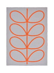 Orla Kiely Orange Giant Linear Stem Rug - Image 1 of 4