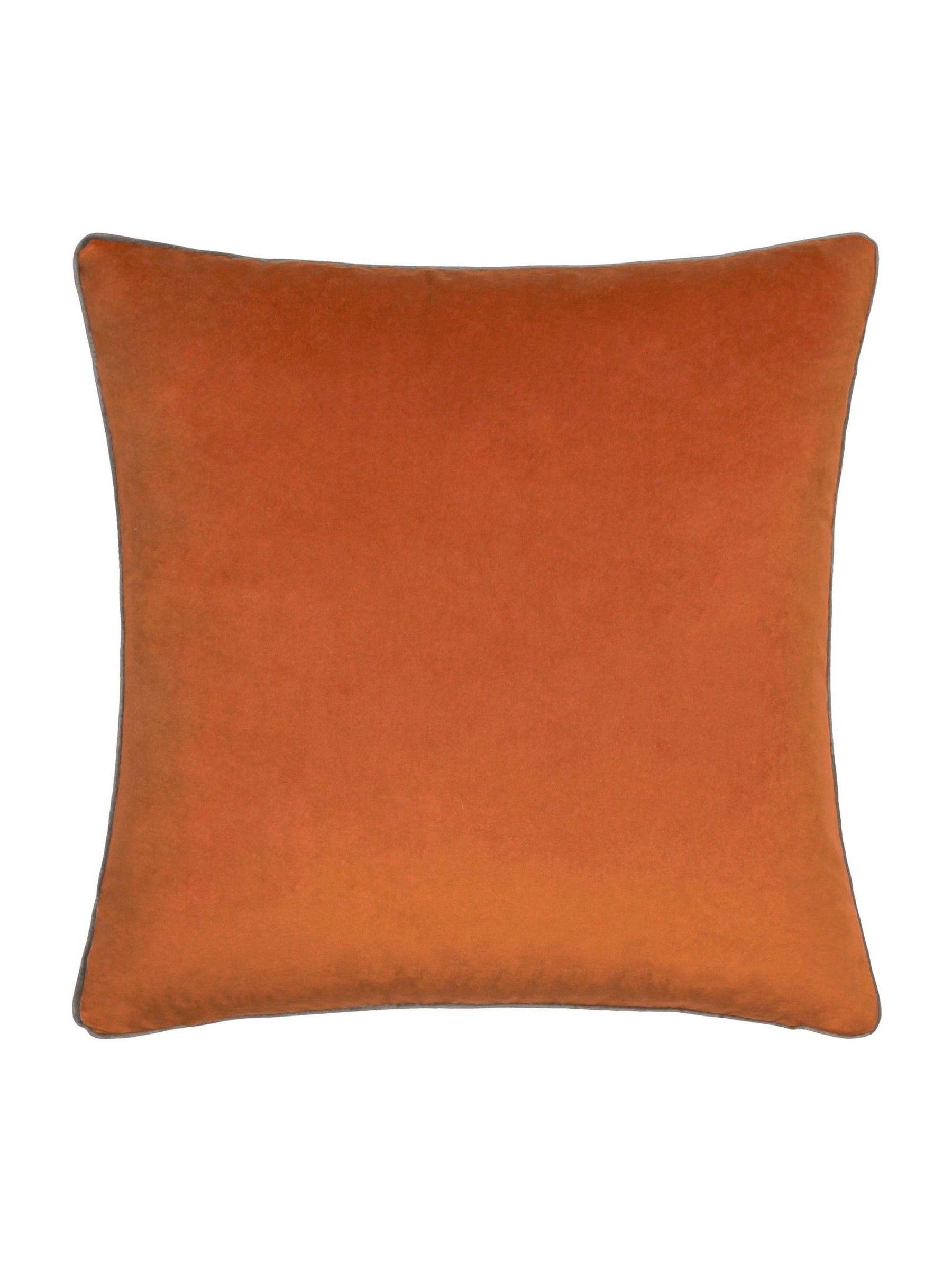 Furn. Cuscino Kericho In Cotone, Motivo Geometrico Etnico, Ocra, 55x55 Cm, Federa Con Zip, Morbido
