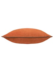 Riva Paoletti Pumpkin/Mocha 55 x 55cm Meridian Velvet Cushion - Image 4 of 4