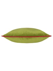 Riva Paoletti Lime Green 55 x 55cm Meridian Velvet Cushion - Image 4 of 5