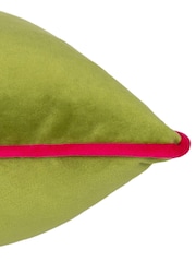 Riva Paoletti Lime Green 55 x 55cm Meridian Velvet Cushion - Image 5 of 5
