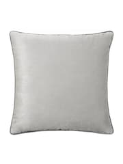 Riva Paoletti Dove/Charcoal Grey 55 x 55cm Meridian Velvet Cushion - Image 3 of 5