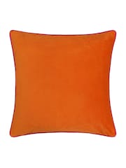 Riva Paoletti Orange 55 x 55cm Meridian Velvet Cushion - Image 3 of 5