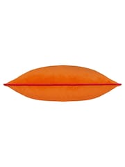 Riva Paoletti Orange 55 x 55cm Meridian Velvet Cushion - Image 4 of 5