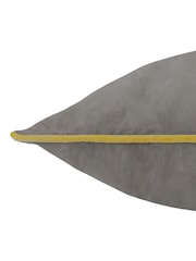 Furn Charcoal Moss Meridian Velvet 55 x 55cm Cushion - Image 5 of 6