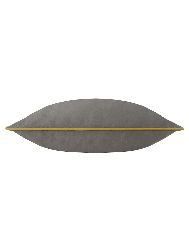 Furn Charcoal Moss Meridian Velvet 55 x 55cm Cushion - Image 6 of 6 Furn Charcoal Moss Meridian Velvet 55 x 55cm Cushion - Image 6 of 6