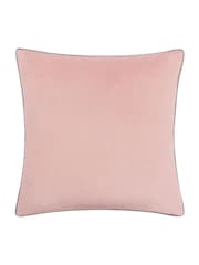 Riva Paoletti Blush Pink 55 x 55cm Meridian Velvet Cushion - Image 3 of 5