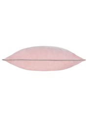 Riva Paoletti Blush Pink 55 x 55cm Meridian Velvet Cushion - Image 4 of 5