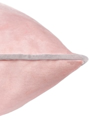 Riva Paoletti Blush Pink 55 x 55cm Meridian Velvet Cushion - Image 5 of 5