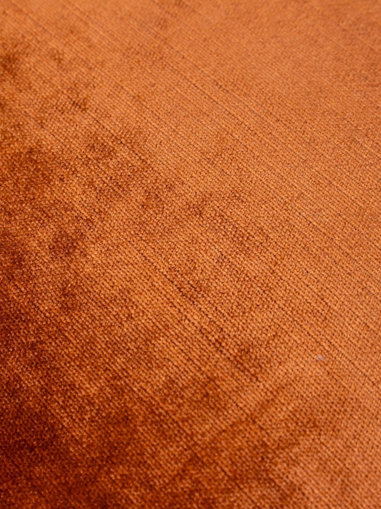 Riva Paoletti Rust 55 x 55cm Luxe Velvet Cushion - Image 4 of 4 Riva Paoletti Rust 55 x 55cm Luxe Velvet Cushion - Image 4 of 4