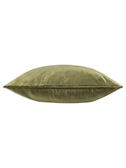 Riva Paoletti Olive Green 55 x 55cm Luxe Velvet Cushion - Image 2 of 3