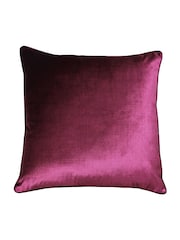 Riva Paoletti Cranberry Red 55 x 55cm Luxe Velvet Cushion - Image 1 of 2