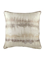 Evans Lichfield Mocha Brown 56 x 56cm Inca Jacquard Cushion - Image 1 of 3