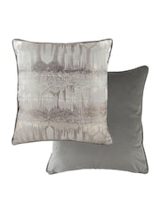 Evans Lichfield Steel Grey 43 x 43cm Inca Jacquard Cushion - Image 1 of 2