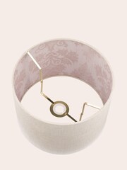 Laura Ashley Silver Hazelton Linen Easy Fit Lamp Shade - Image 3 of 6