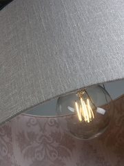 Laura Ashley Silver Hazelton Linen Easy Fit Lamp Shade - Image 4 of 6