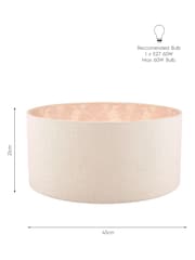 Laura Ashley Silver Hazelton Linen Easy Fit Lamp Shade - Image 6 of 6