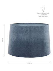 Laura Ashley Seaspray Velvet Empire Drum Easyfit Nigella Lamp Shade - Image 4 of 4