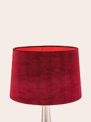 Laura Ashley Cranberry Velvet Empire Drum Easyfit Nigella Lamp Shade - Image 3 of 4