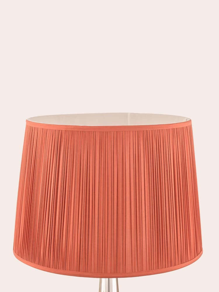 Laura Ashley Crimson Red Hemsley Pleated Silk Empire Easyfit Lamp Shade - Image 4 of 4