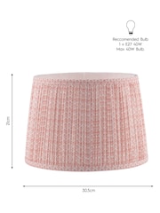Laura Ashley Pink Gwendolen Printed Cotton Easyfit Lamp Shade - Image 4 of 4