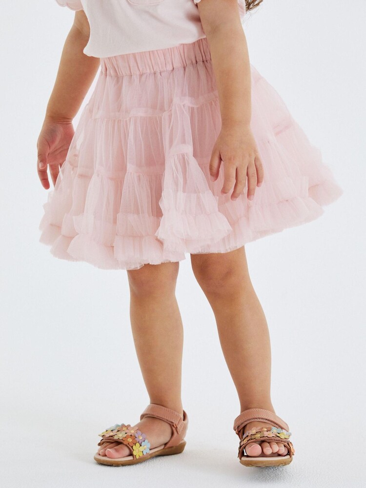 Pale Pink Ruffle Tutu Skirt (3mths-7yrs) - Image 1 of 7