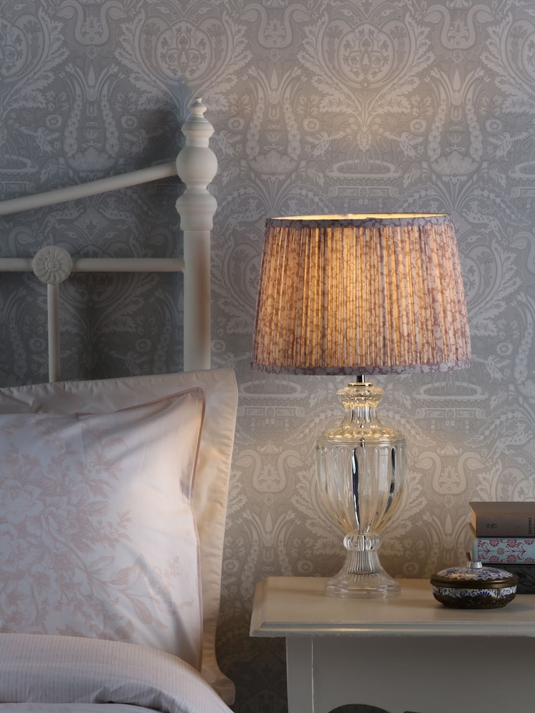 Laura Ashley Mulberry Mille Fleur Pleated Easyfit Lamp Shade - Image 2 of 5