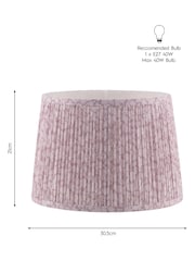 Laura Ashley Mulberry Mille Fleur Pleated Easyfit Lamp Shade - Image 5 of 5