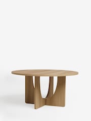 Natural Craft Wood Effect Side Table - Image 5 of 7