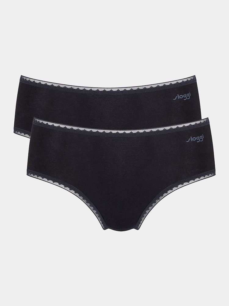 Sloggi Go Midi Knickers 2 Pack - Image 4 of 6