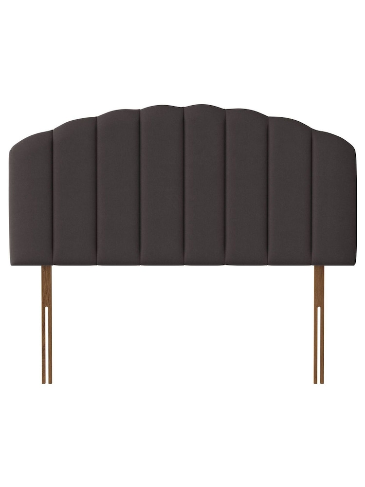 Silentnight Grey Merlin Luxury Velvet Headboard - Image 1 of 3