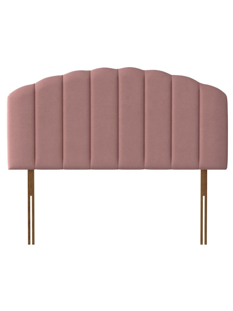 Silentnight Pink Merlin Luxury Velvet Headboard - Image 1 of 3
