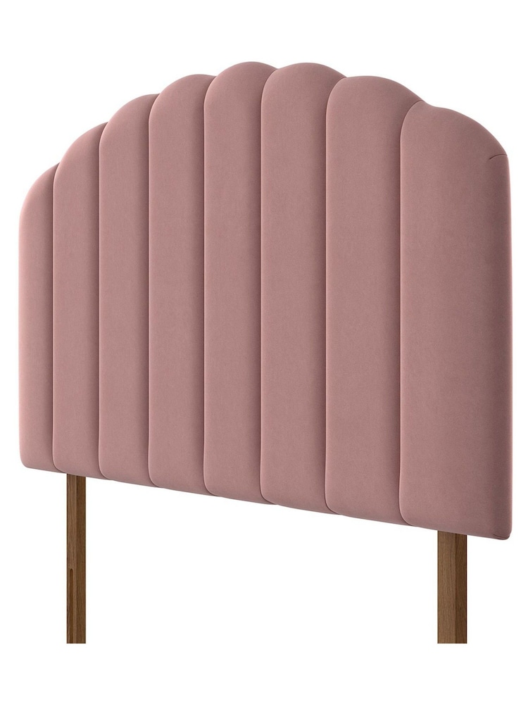 Silentnight Pink Merlin Luxury Velvet Headboard - Image 3 of 3