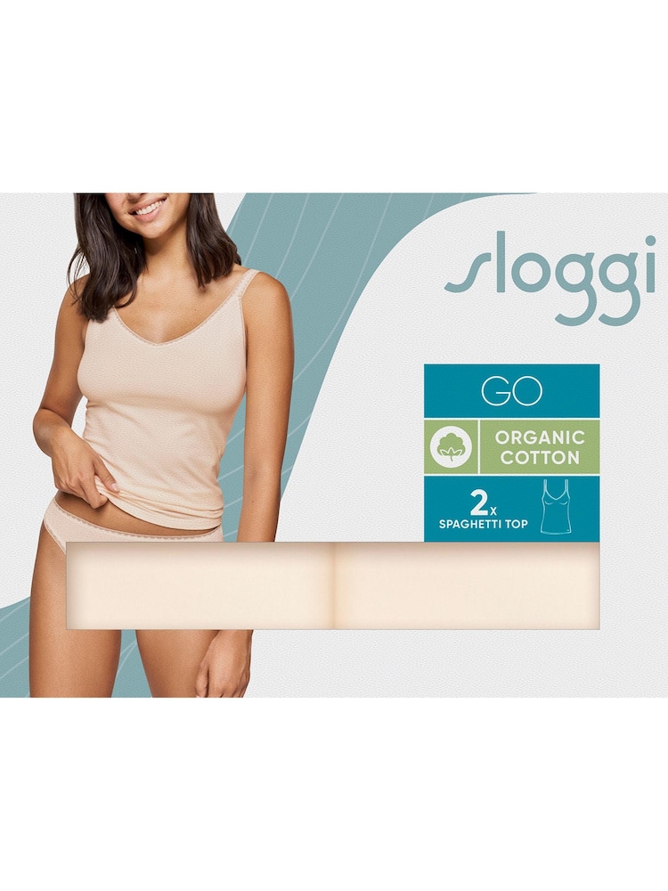 Sloggi Go Spaghetti Strap Vest Tops 2 Pack - Image 5 of 5