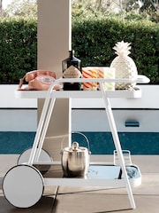 Novogratz White Outdoor Garden Barbie Bar Cart - Image 1 of 4