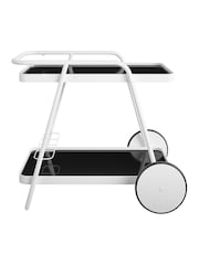 Novogratz White Outdoor Garden Barbie Bar Cart - Image 2 of 4