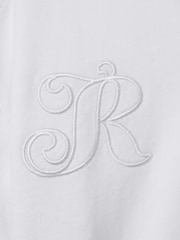 Reiss Ivory Pax 4-9 yrs Cotton Cropped Polo Shirt - Image 4 of 4