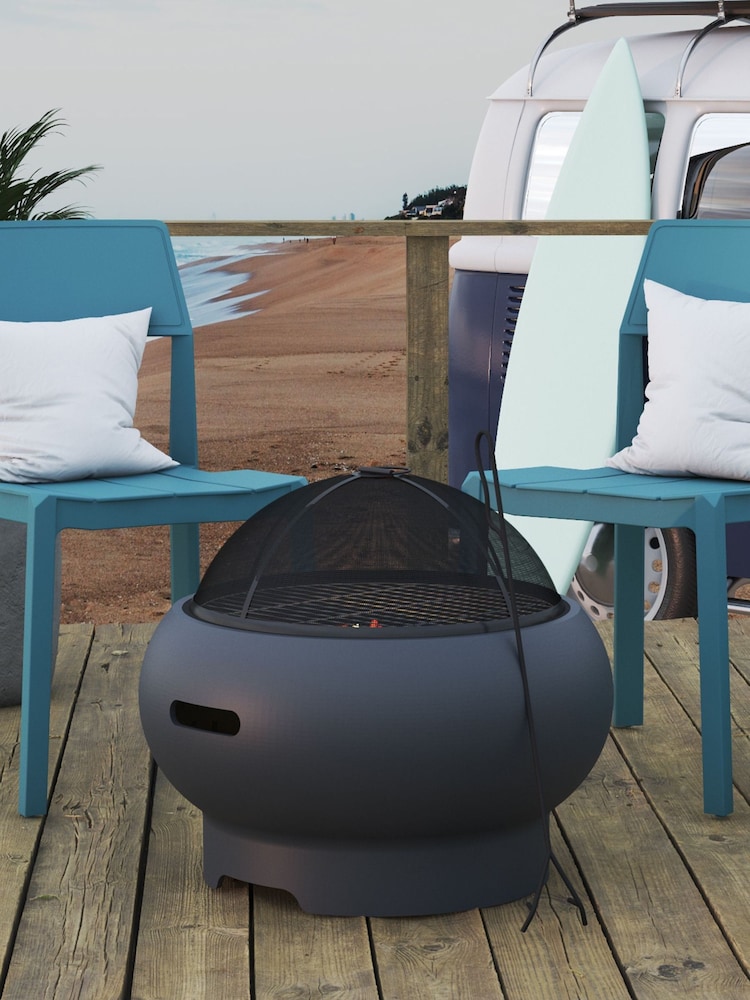 Novogratz Grey Garden Outdoor Asher Fire Pit - Image 1 of 5 Novogratz Grey Garden Outdoor Asher Fire Pit - Image 1 of 5
