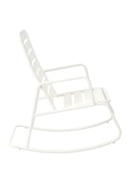 Novogratz White Roberta Outdoor Garden Rocking Chair - Image 3 of 5