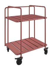 Novogratz Red Penelope Indoor And Outdoor Bar Cart - Image 3 of 5
