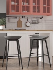 Novogratz Grey Riley Indoor and Outdoor Garden Bar Stools - Image 2 of 4
