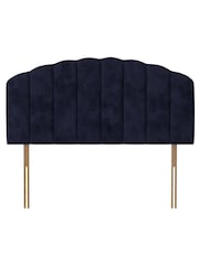 Silentnight Maritime Blue Merlin Luxury Velvet Headboard - Image 1 of 3