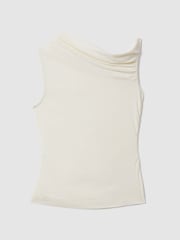 Reiss Ivory Dylan Ruched Off-The-Shoulder Top - Image 2 of 4