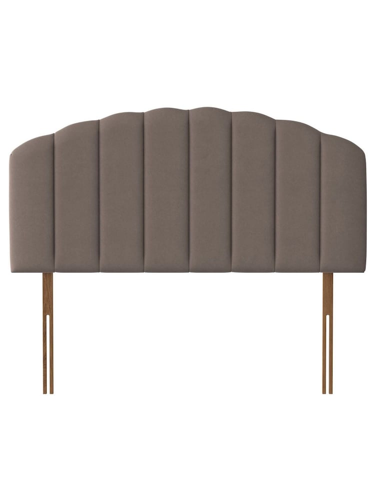 Silentnight Brown Merlin Luxury Velvet Headboard - Image 1 of 3