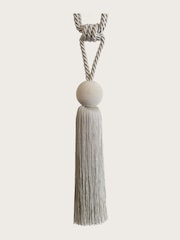 Laura Ashley Dove Grey Theodora Tassel Curtain Tie Back - Image 2 of 4